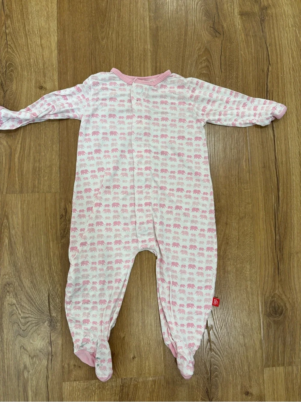 Magnetic Me Pink Elephant Sleeper Onesie